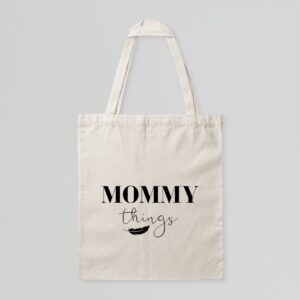 Tote Bag beige mommy things (algodón) 9.80€ Tote Bag mommy things