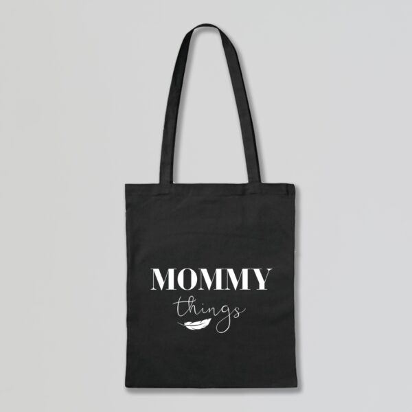 Tote Bag negro mommy things