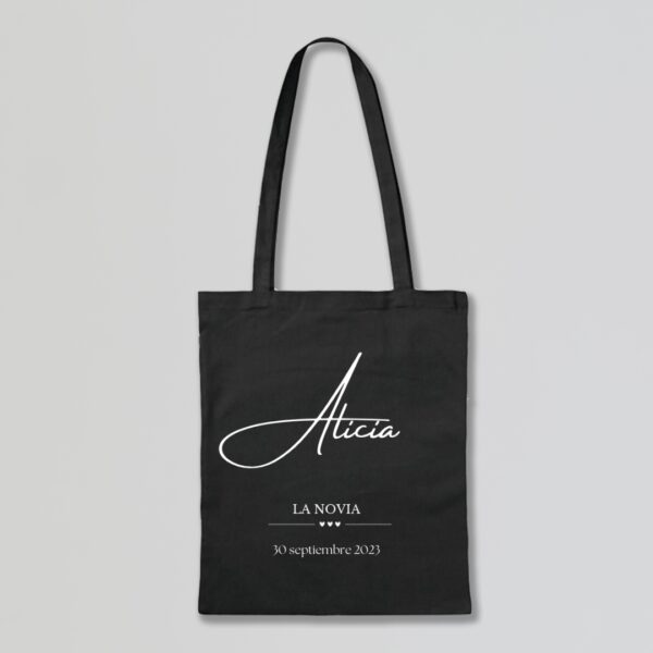 Tote Bag negro novia