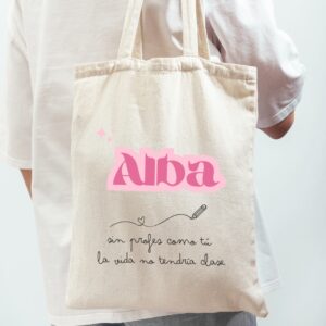 Tote bag beige profesora