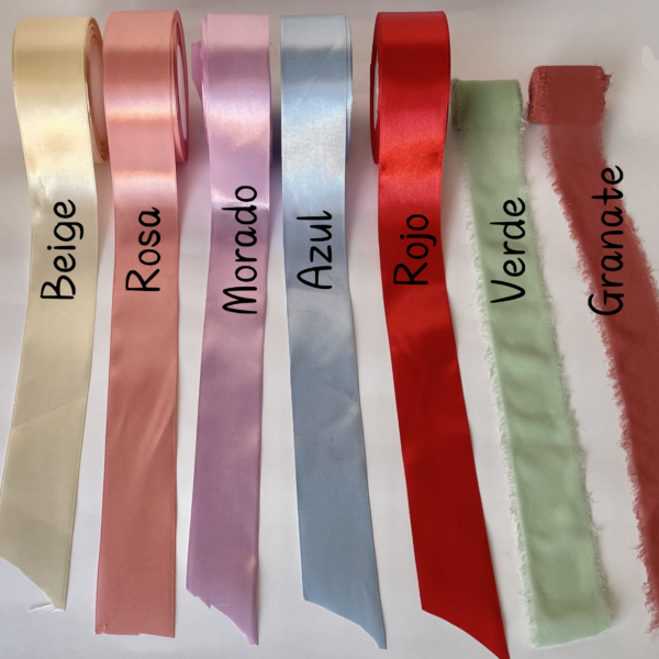 Color de los lazos Cajita "Primer latido"