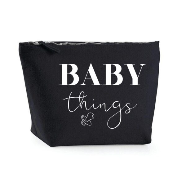 Neceser negro baby things Neceser de lona Mommy things/Baby things