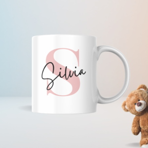 Taza inicial con nombre