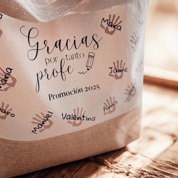 Bolso personalizado para profes