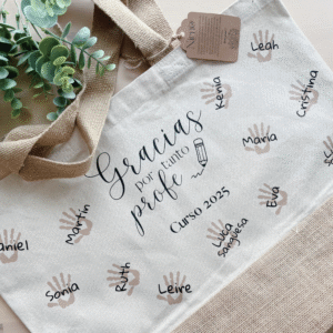 bolso personalizado para profesores con nombres