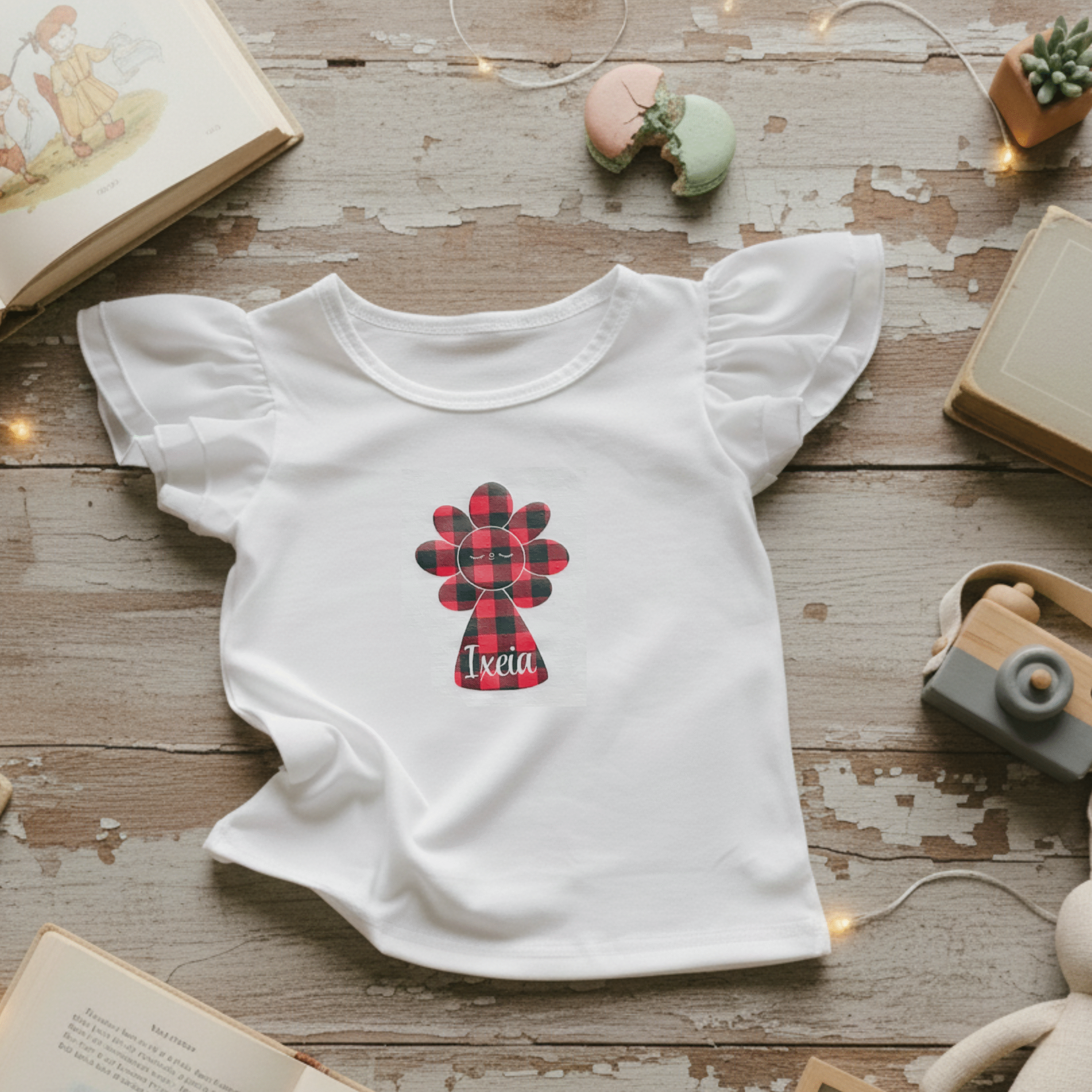 Camiseta Floral Virgen del Pilar niña