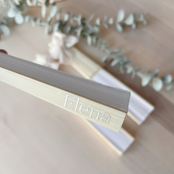 Abanicos personalizados con nombre