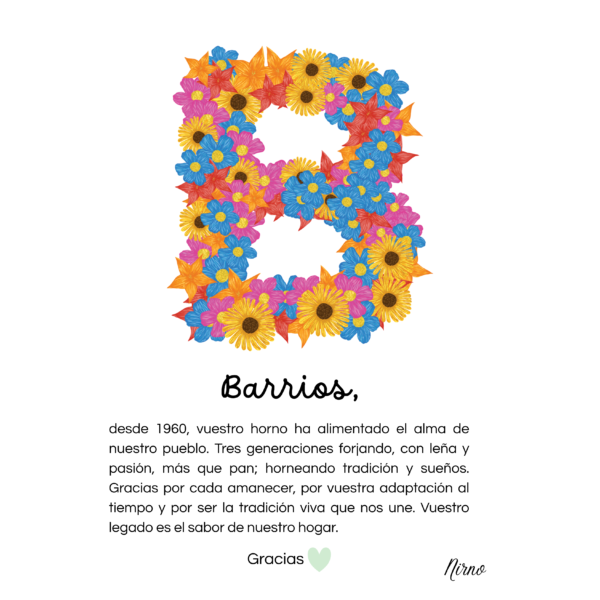 Cuadro de flores Bronchales